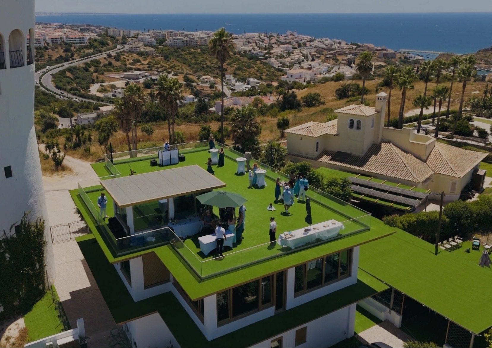 Vista aérea da Quinta da Águia Dourada em Albufeira